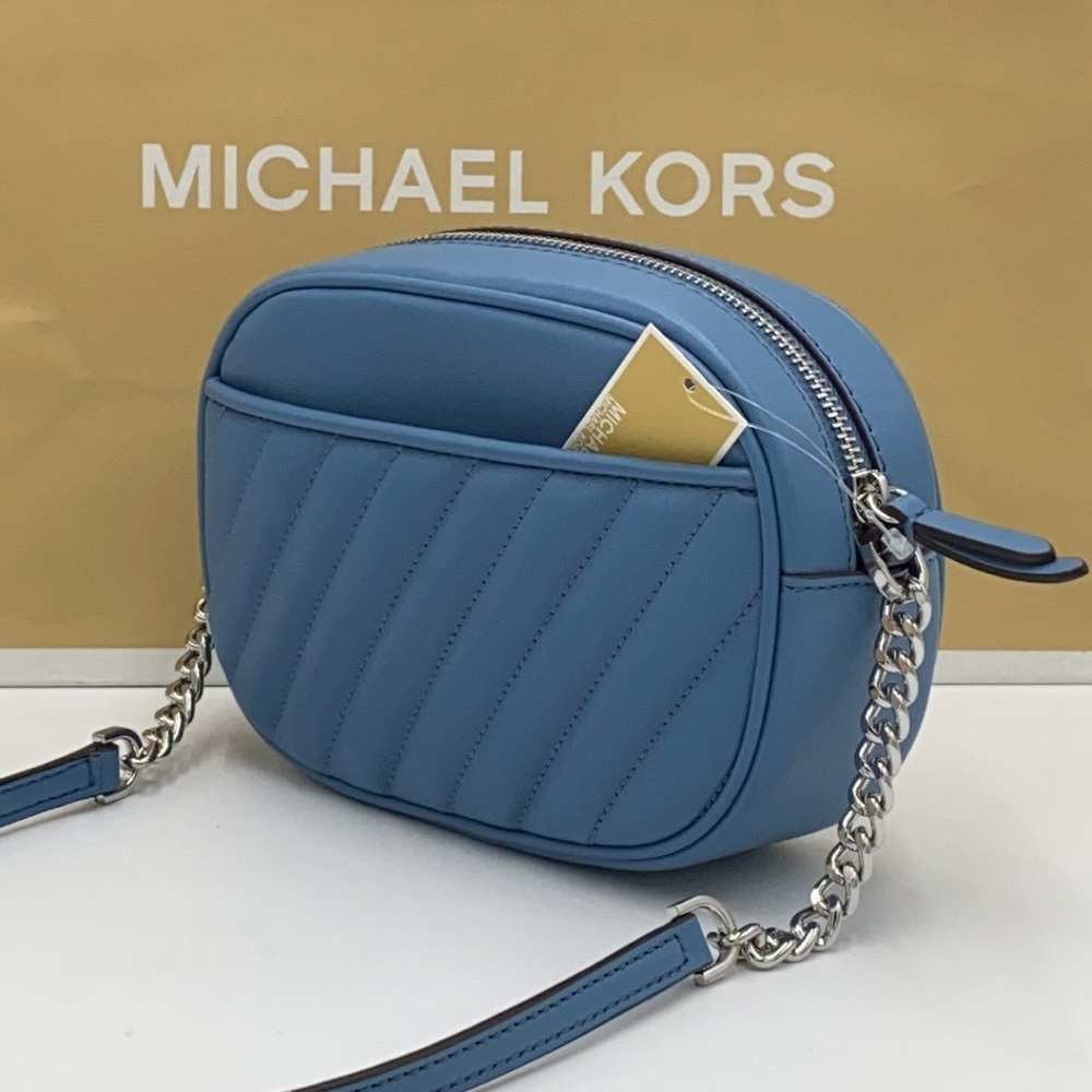 MICHAEL KORS ROSE SM OVAL CAMERA XBODY SKY BLUE - Picture 7 of 16